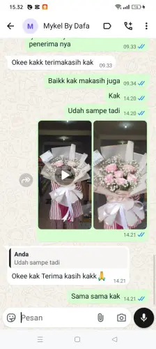 Testimonial Buket Bunga cipayung